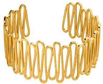 Silber Armreif Goldschmiedearbeit aus Deutschland Sterling Silber 925 - vergoldet - Damen Armspange