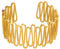 Silber Armreif Goldschmiedearbeit aus Deutschland Sterling Silber 925 - vergoldet - Damen Armspange