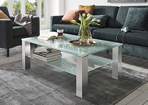 Möbisandmore Couchtisch aus Glas vom Designer mit Ablage