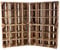 4x GEFLAMMTER FÄCHERSCHRANK - NEU - 50x40x23 cm - Allzweckkiste, Setzkasten, sortiert durch 12 Fächer, ideal für Flaschen, Wein