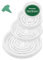 GROWNEER 24 Pack of 15, 20, 25, 30 CM Clear Plant Saucers Flower Pot Trays, with 15 Pcs Plant Labels, Plastic Plant Drip Trays for Indoor Outdoor Plants Garden, Assorted 4 Sizes, 6pcs of Each Size