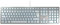 CHERRY KC 6000 SLIM, clavier au design ultra-plat, layout belge (AZERTY), filaire (connexion USB-A), silencieux, durable, marquage des touche, argent