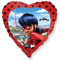 Ballonim® Miraculous Herz ca. 45cm Luftballons Folienballon Party Dekoration Geburtstag