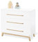 Babyzimmer Möbel Set Kinderzimmer 'Hilda & Riva' breit groß, mit Hausbett, Wickelkommode und Schrank, weiß