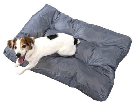 bananair - Hundebett Weich & Bequem - Wasserabweisender Stoff, Leicht zu Reinigen - XXL Hundekissen/Hundekorb/Dog Bed für Kleine & Große Hunde, Verschiedene Größen/Farben (90 x 65 x 10 cm, Grau)