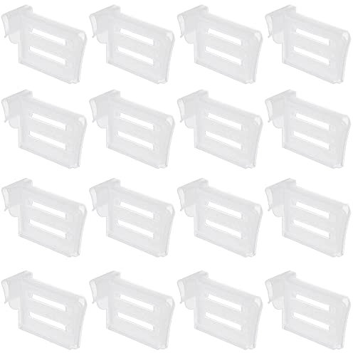 DUOHERESHUI 16 Piezas Estante de La Puerta Clip, Refrigerador Organizador, Separadores de Refrigerador, Asignador de Espacio de Nevera, Frigorífico Separador de Puerta Lateral, para Bandeja de Nevera