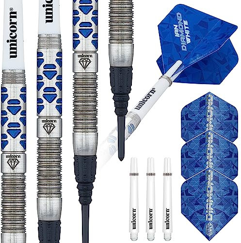 Unicorn Maestro Phase 2|ian White| Soft Tip Dartpfeile Darts, Silber, 18 g