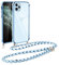 Vauki Handykette für iPhone 11 Pro Hülle mit Band, Handyhülle mit Kette, Herz Motiv, Ultra Dünn Stoßfeste Aesthetic Case mit Kordel zum Umhängen für iPhone 11 Pro 5.8 Zoll, Blau