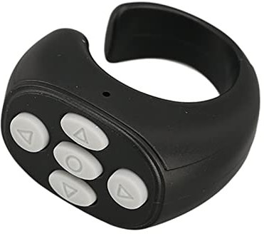 Ge, Tourneur de Page Tourneur de Page à Distance Kobo, Contrôleur D'anneau Intelligent Bluetooth 5.3 Tourneur de Page à Distance sans Fil pour Livre électronique (Noir)