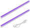 Barrina LED UV Light with Power Cord, 4ft 120cm Linkable Black Light, T5 Blacklight Bar for Fluorescent Poster Glow Party Body Paint, Halloween Christmas Decorations, UV Lights for Parties, 2 Packs