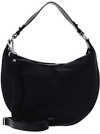 ABRO Damen Beutel LULU small Stofftasche, Black/Nickel