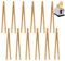 Pinza per Griglia Pane in Bambù - Set da 12 Pinze in Legno Riutilizzabili, 17,8 cm, per Cottura, Pane, Tè, Frutta e Antipast