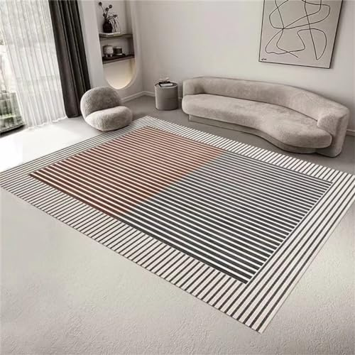 Rugs For Living Room Sale Out Door Rug 150X200Cm Cheap Rugs Large Size Grey Large Living Room Rug Modern Striped Design Easy To Clean Hallway Rug Big Rugs