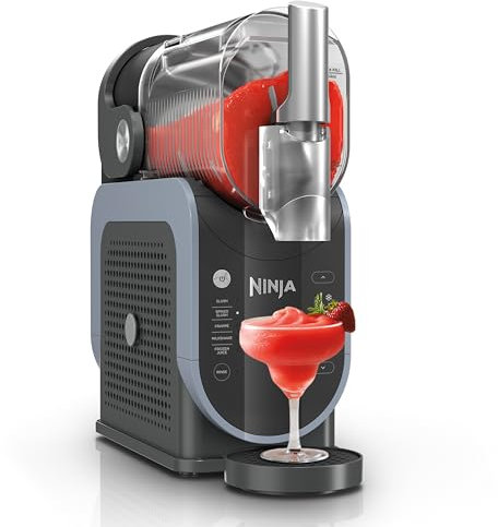 Ninja Slushi FS301 Professioneller Maker mit RapidChill Technologie, 2,5 l Getränke- und Slushie-Maschine, 5 voreingestellte Programme, gefrorene Margaritas, Frappés und mehr, Premium-Akzente, Schwarz