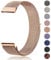 Meliya Correa 22mm para Amazfit GTR 4/GTR 3 Pro/GTR 3/GTR 2/GTR 2e/GTR 47mm/Stratos 3/Stratos 2,Metalica Acero Inoxidable Magnética Pulseras Repuesto para Amazfit bip 5 Hombre y Mujer(Oro rosa)