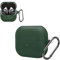 CTDWNT Custodia in silicone per Samsung Galaxy Buds 3/3 Pro, verde, morbida custodia protettiva in TPU con moschettone, antipolvere, antiurto, regalo per donne e uomini (verde)