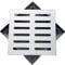 Drain Cover Quadrat Edelstahl 304 Hofablauf Abflussschutz Duschablauf Deckel Drain Barrier Abflussgitter Aussen Kanaldeckelgitter Einfahrtsabfluss und Gitter für Keller Aussen Garage(30x30x2cm)