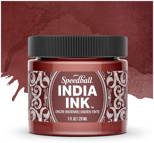 Speedball India Ink, Brown Quartz, 1-Ounce