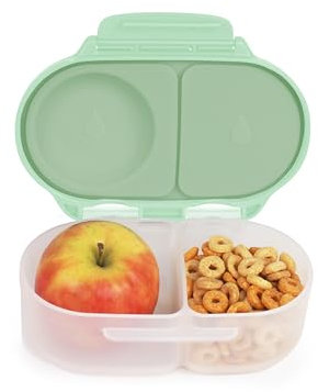 b.box Mini Brotdose für Kinder mit Fächern | Bento Box, 2 Auslaufsichere Fächer | Lunchbox für Gerichte & Snacks | Platz für Ganzes Obst | BPA-frei