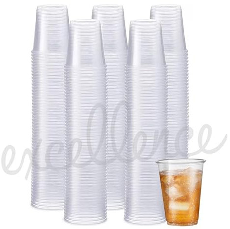 Excellence by IPA - 3000 X 7oz Clear Plastic Cups Reusable Water Coolers, Vending Disposables Cups