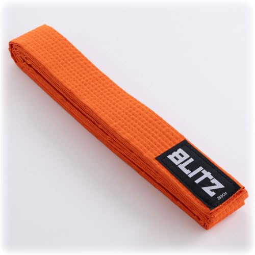 Blitz Plain Coloured Belt - Orange - 240cm
