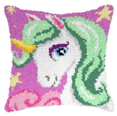 Wizardi Knüpfkissen-Set Einhorn 4166 Orchidea