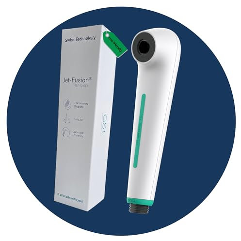 gjosa GS1 Pommeau de douche à main avec technologie Jet-Fusion® – Respectueux de l'environnement, haute pression, économie d'eau pour maisons et camping-cars, caravanes, bateaux, yachts, cabines