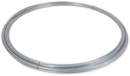 VOSS.farming Spanndraht 55m x 3,8mm, verzinkter Stahldraht für Maschendrahtzäune, Befestigungsdraht, für Wildzaun