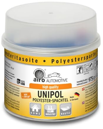 Unipol Polyester Spachtelmasse Feinspachtel inkl. Härter, Gewicht:1kg