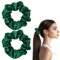 2 Stück Haargummi Seide MäDchen Haarband Seiden Scrunchies Seiden Haargummi Damen Haarschmuck Klein Silk Haargummis Haare DüNn Samt Kknekki Accessories HaarbäNder Invisibobble Scrunchie Haarklammer