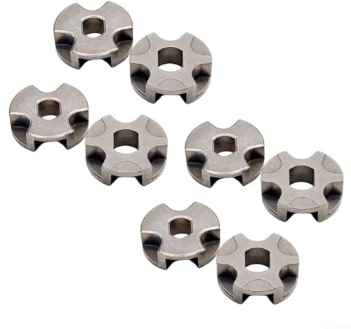 Kettensägen-Kettenrad, 9 x 12 mm Bohrung Ritzel für ES-Serie, Metall-Kettenrad für ES-Kettensägen 31A 32A 36A 37A 4A 40A 41A 5A 6A, Kettenrad (8 Stück)
