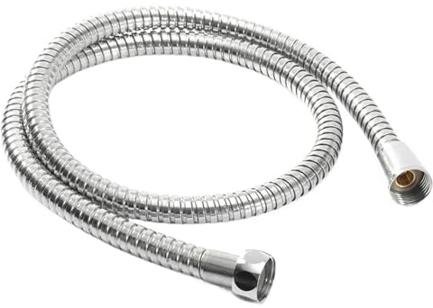 Brauseschlauch 1,0 m/1,5 m/2, m 2 Zoll Edelstahl Flexibler langer Badezimmer-Duschwasserschlauch-Verlängerung Sanitärrohr-Ziehrohr(1.0M)