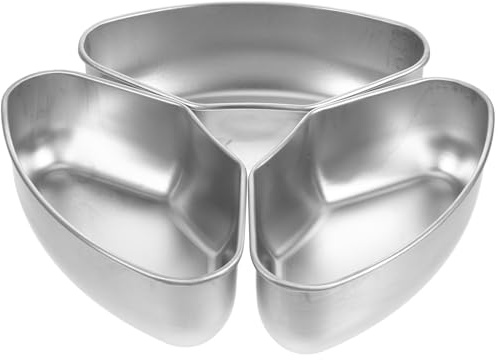 Mobestech Steamer Trays with Time and Energy Efficient Design for Cooking Fan Shaped Stainless Steel 3pcs Versatile Compatibility for Eggs and Seafood, for Meal Preparation