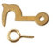 Basic 1672 Side Hook + Eye Brass 32Mm