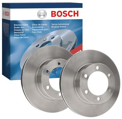 Bosch BD612 Brake Disc Set - 318.5 mm Vented Discs - Front Axle - ECE-R90 Certified - Good Cooling, Reliable Braking, Corrosion Protection - 1 Set of 2 Discs