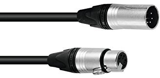 PSSO DMX Kabel XLR 5pol 10m sw Neutrik | Hochwertiges DMX-Kabel
