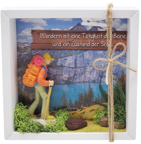 ZauberDeko Geldgeschenk Verpackung Wanderer Wanderurlaub Berge Gutschein Urlaub Reise Geschenk Geburtstag