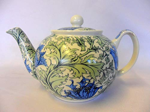 Heron Cross Pottery William Morris Anemone design 2 cup teapot from the Abbeydale Collection.