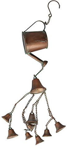 Gießkanne Windspiel Glocke zum Aufhängen Garten Hof Ornament Dekoration Metall