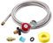 12 Foot High Pressure Adjustable Propane Regulator 0-30 PSI with Gauge 0~60PSI Gas Flow Indicator, Gas Cooker-3/8inch Female Flare Fitting, Stainless Steel Braided Hose and Gas Grill LP Regulator …