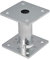 Heavy Duty Galvanised Elevated Post Base Support Fence Foot (Size: 100 x 100mm)