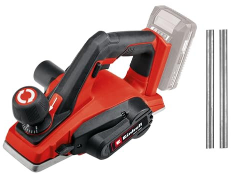 Einhell Akku-Hobel TE-PL 18/82 Li-Solo Power X-Change (18 V, Li-Ionen, 82 mm Hobelbreite, bis 2 mm Spantiefe, große Messerwelle, Alu-Fußplatte, ohne Akku und Ladegerät, inkl. 2 Ersatzmesser)