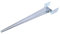 Aqbau® Einschlagbodenhülse 0-160 x 750mm Verstellbar Einschlaghülse Pfostenträger zum einschlagen Bodenanker Bodenhülsen zum einschlagen Bodenhülsen für holzpfosten Feuerverzinkt