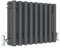 Traditional 3 Column Central Heating Radiator Horizontal Rads Cast Iron Style Anthracite 300x425mm