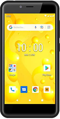 Konrow - Soft 5 - Smartphone 4G con display da 5 e memoria da 8 GB espandibile a 64 GB - Telefono cellulare Dual SIM con fotocamera posteriore da 5 Mp, anteriore da 2 MP - Android 11 GB - Nero