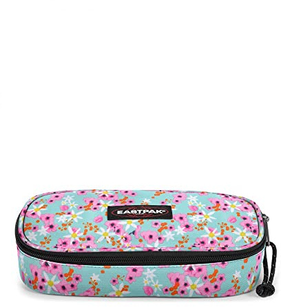 EASTPAK Oval Single Ditsy Turquoise Trousse à Crayons Multicolore, Multicolore, Moderne