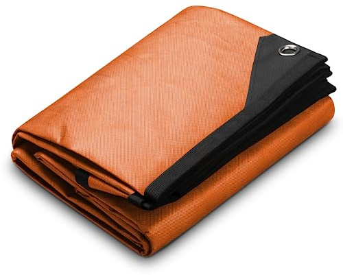 Arcturus XL Survival - Lona térmica reflectante aislante para camping, 8.5 x 12 pies (naranja)