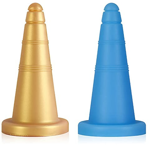 Jomyu Monster Analplug mit Saugnapf Groß Realistischer Penis Analdildo Weibliche Vaginal Masturbation Prostata Massager Buttplug für Frauen Männer Anfänger Fetisch Analsexspielzeug (Blau S)