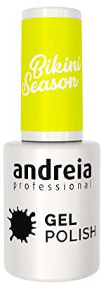 Andreia Professional Semi-Permanent Nail Gel Polish - Limited Collection - Colour BK6 Neon Yellow 10.5ml