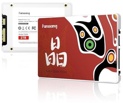 fanxiang S100 2TB SSD SATA III 2.5 Internal Solid State Drive, Read Speed up to 550MB/sec, Compatible with Laptop and PC…